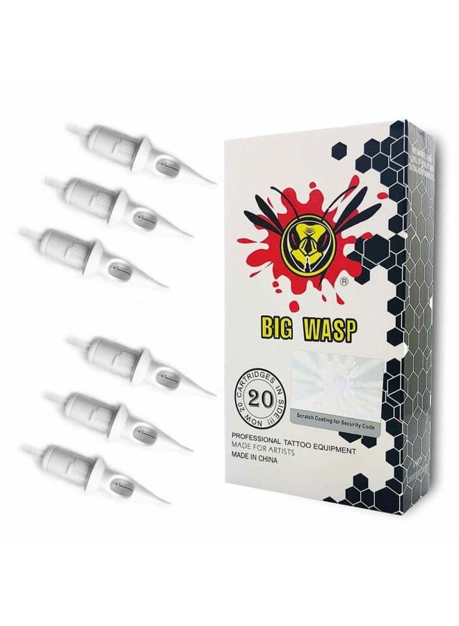 7RL Disposable Tattoo Needle Cartridge #12 Standard 7 Round Liner (1207RL) 20Pcs