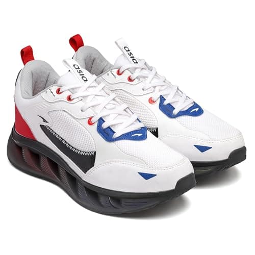 ASIAN Sports Shoes for Men | Soft Cushioned Insole || ULTRON-01 Running Shoes for Men White
