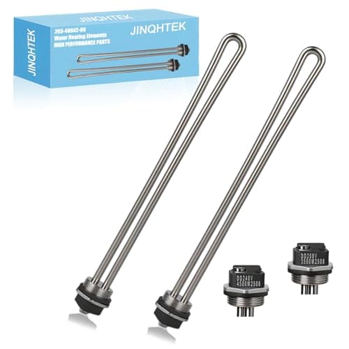 JINQHTEK for Bradford White Heating Elements, 265-48642-00 415-48642-00 for Bradford White Heater Element,1 Pack 240V 4500W and 1 Pack 208V 3500W, Water Heater Parts 2654864200 4154864200