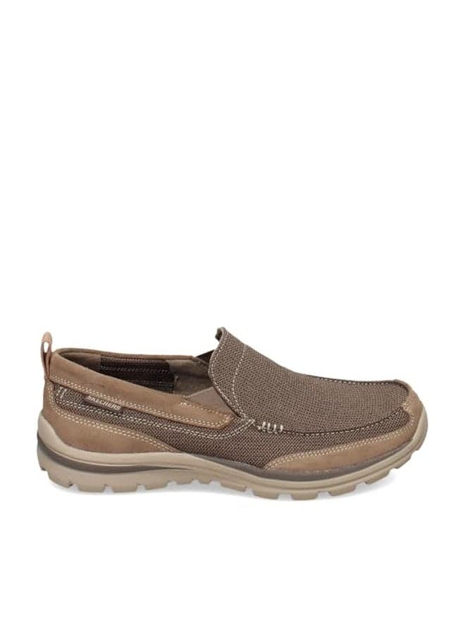 Skechers Men's Superior Milford Slip-On Loafer, Light Brown, 9 M US
