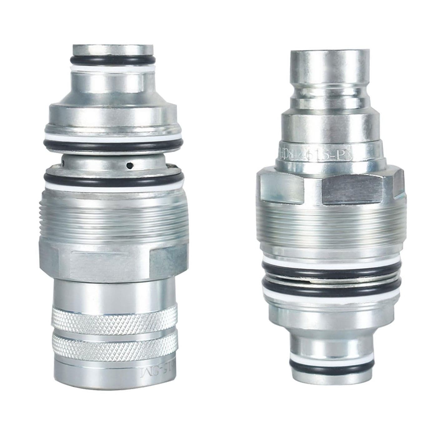 6679837 6680018 Male Female Flat Face Coupler Kit Hydraulic Quick Connect Coupler Thread Replacement for Bobcat S130 S150 S160 S175 S185 S205 S220 S250 S300 S330 T140 T180 T190