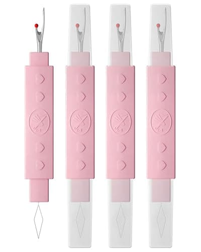 2 in 1 Needle Threader Seam Ripper4 Pack Needle Threader for Hand SewingKnittingCross StitchEmbroideryThread Removal