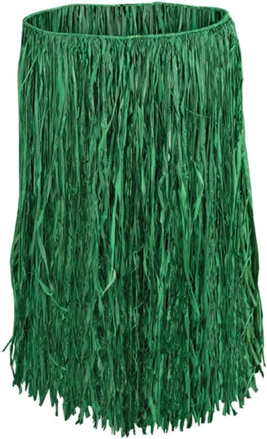Beistle Adult Raffia Hula Skirt Party Supplies 31W x 28L Green