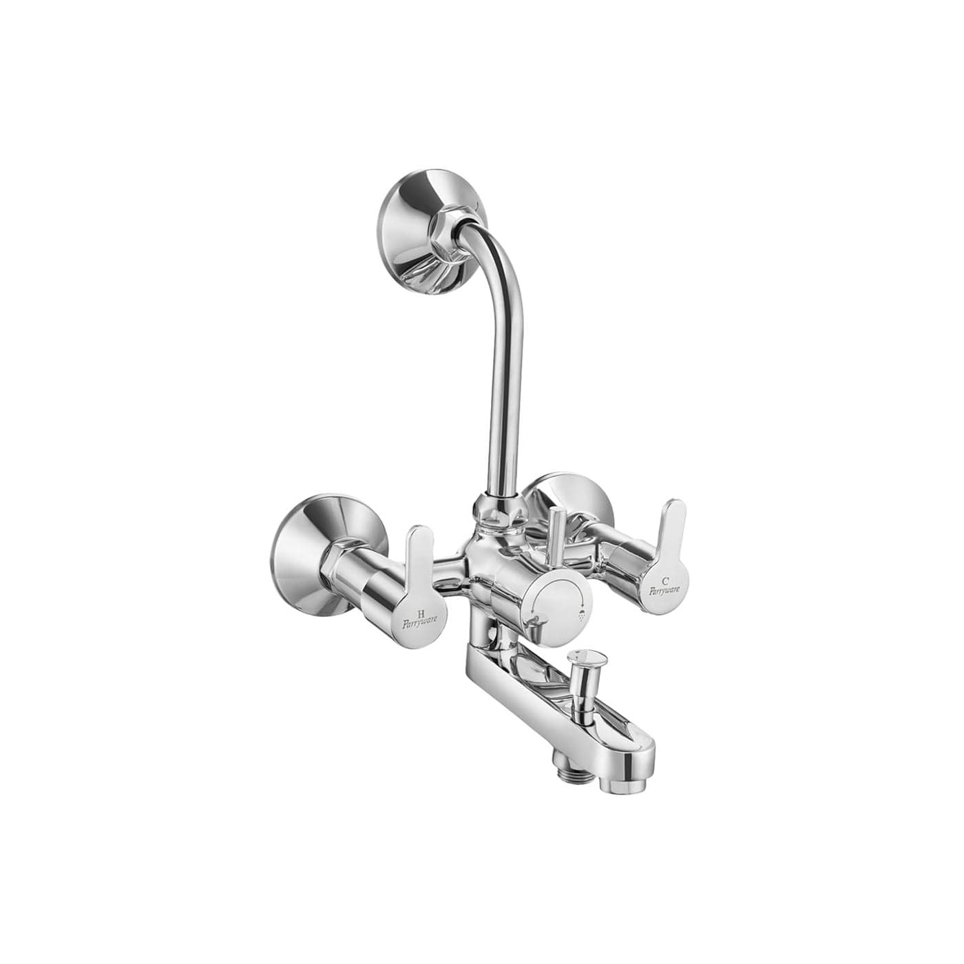 PARRYWARE T4617a1 Wall Mixer 3 in 1 ClaretSilver