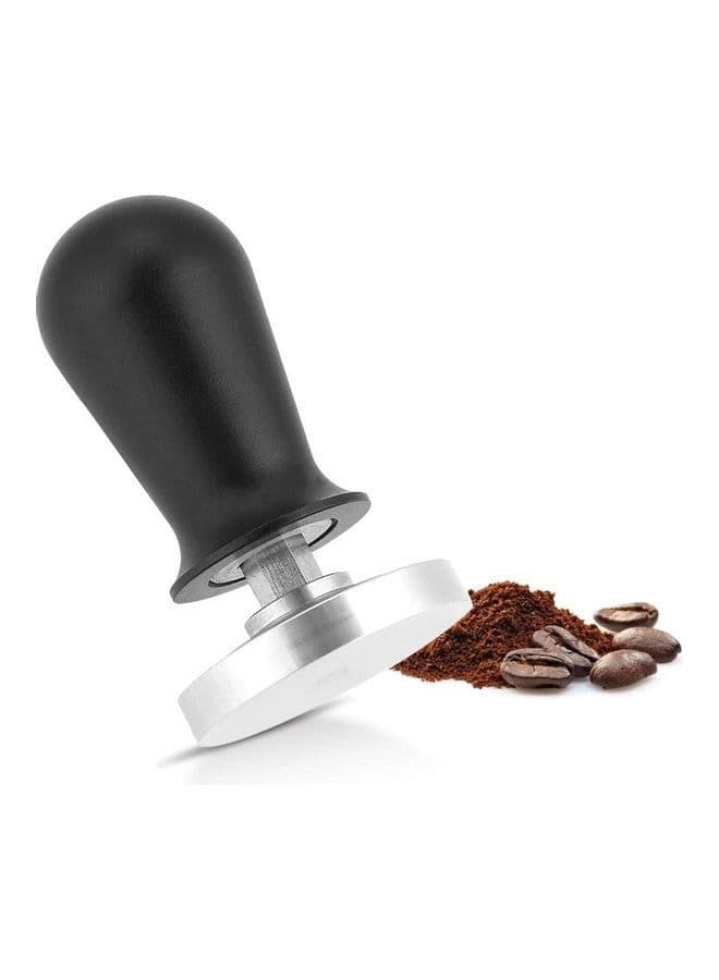 54mm Coffee Tamper with Spring Loaded Handle Silver/Black