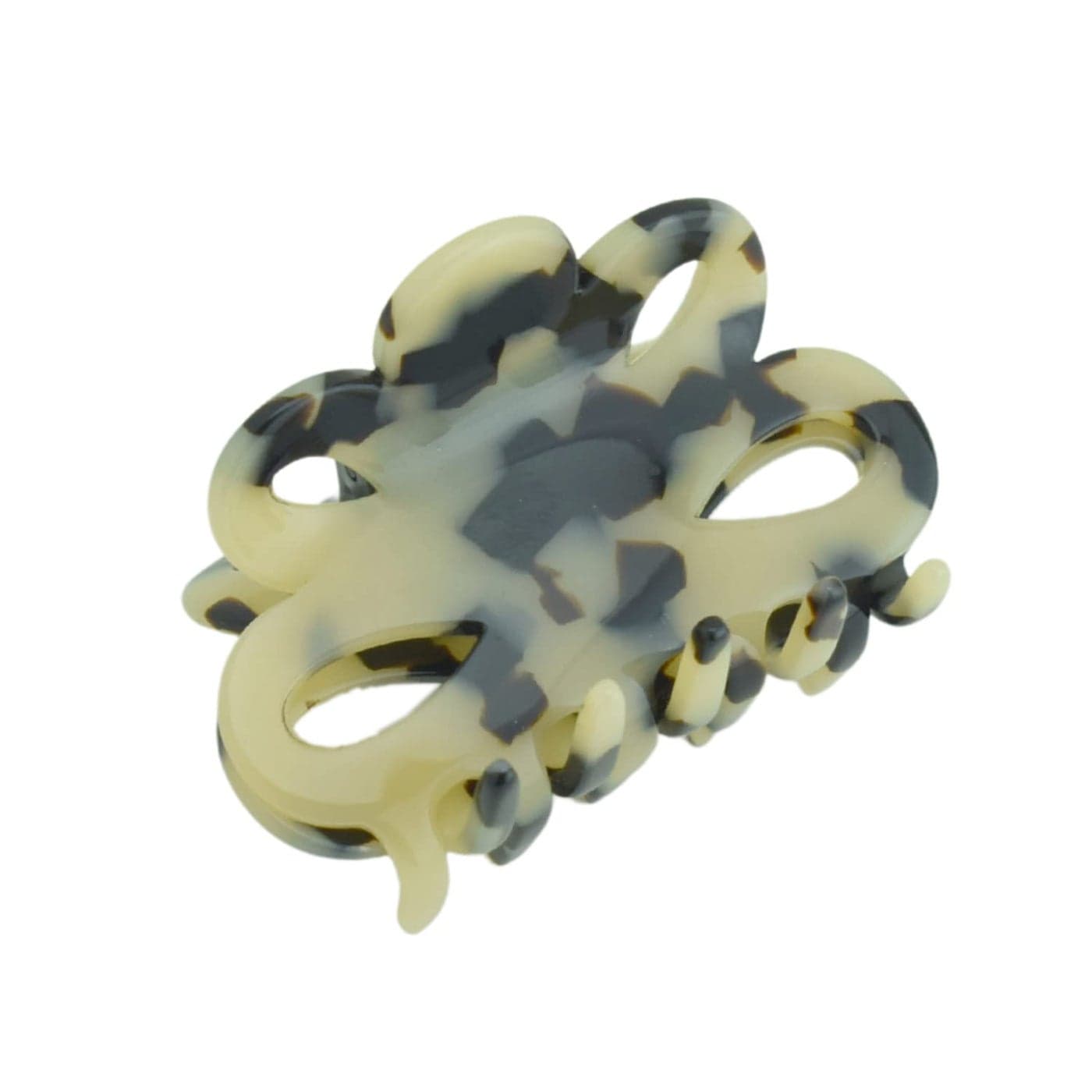 French Amie Flower Small 2 14 Handmade Cellulose Acetate Covered Spring Claw No Slip Grip Hair Clips Claw Girls Hair Claw Clips Jaw Fashion Durable Styling Paris Hair Accessories for Women Made in France White Tokyo