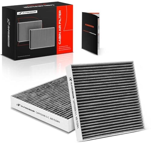 A-Premium 2-PC Cabin Air Filter with Activated Carbon Compatible with Jaguar XF 2009-2015, XJ 2010-2019, XFR 2010-2015, XJR 2014-2017, XFR-S 2013-2015, XJR575 2018-2019