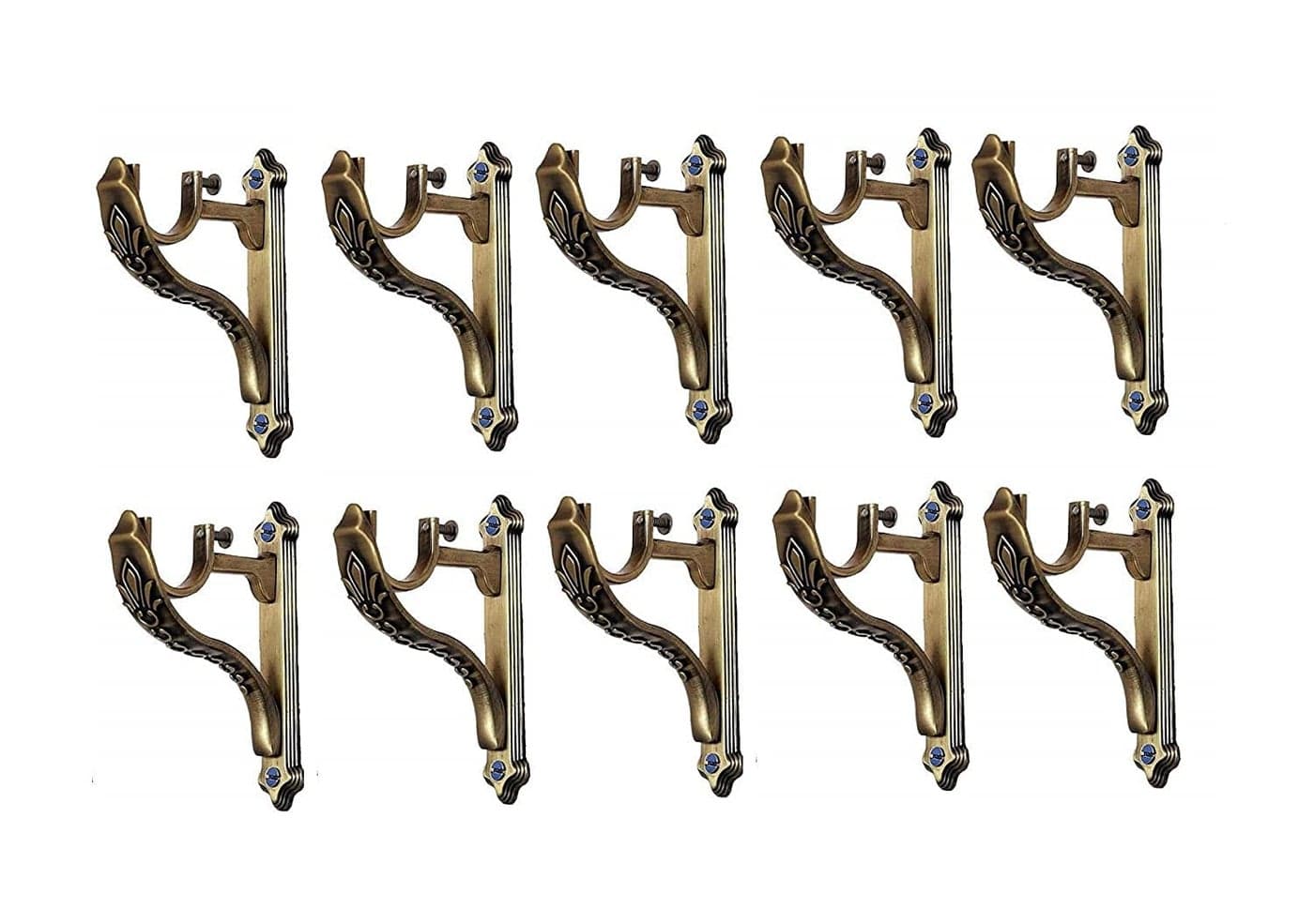 EYE BERRY BASI SALES WITH MISCELLANEOUS DEVICE Collection Brass Antique Solid Designer Zinc Heavy Supports Curtain/Holders Door and Window Hardware for Single Rod 1 Inch