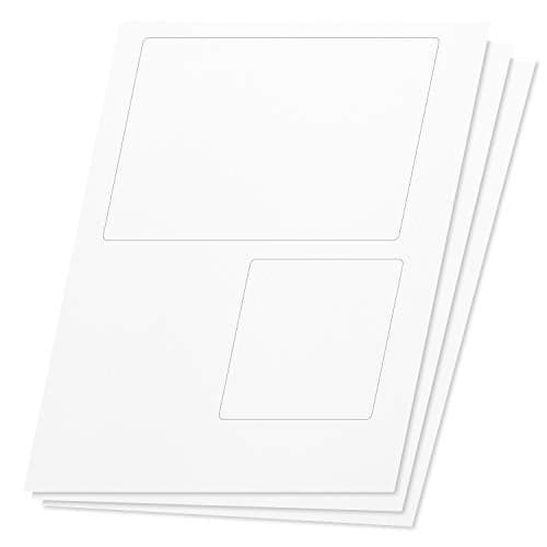 OfficeSmartLabels 6-39/50 x 4-3/4 inch USPS Click-N-Ship with Receipt Shipping Labels for Laser & Inkjet Printers (2 per Sheet, White, 200 Labels, 150 Sheets)