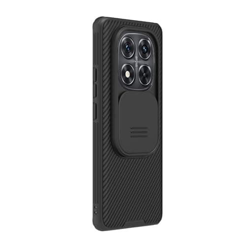 Nillkin Protective Case for Xiaomi Redmi Note 14 Pro Plus (6.67" Inch) Camshield Pro Camera Close & Open Double Layered Protection TPU + PC Black Color