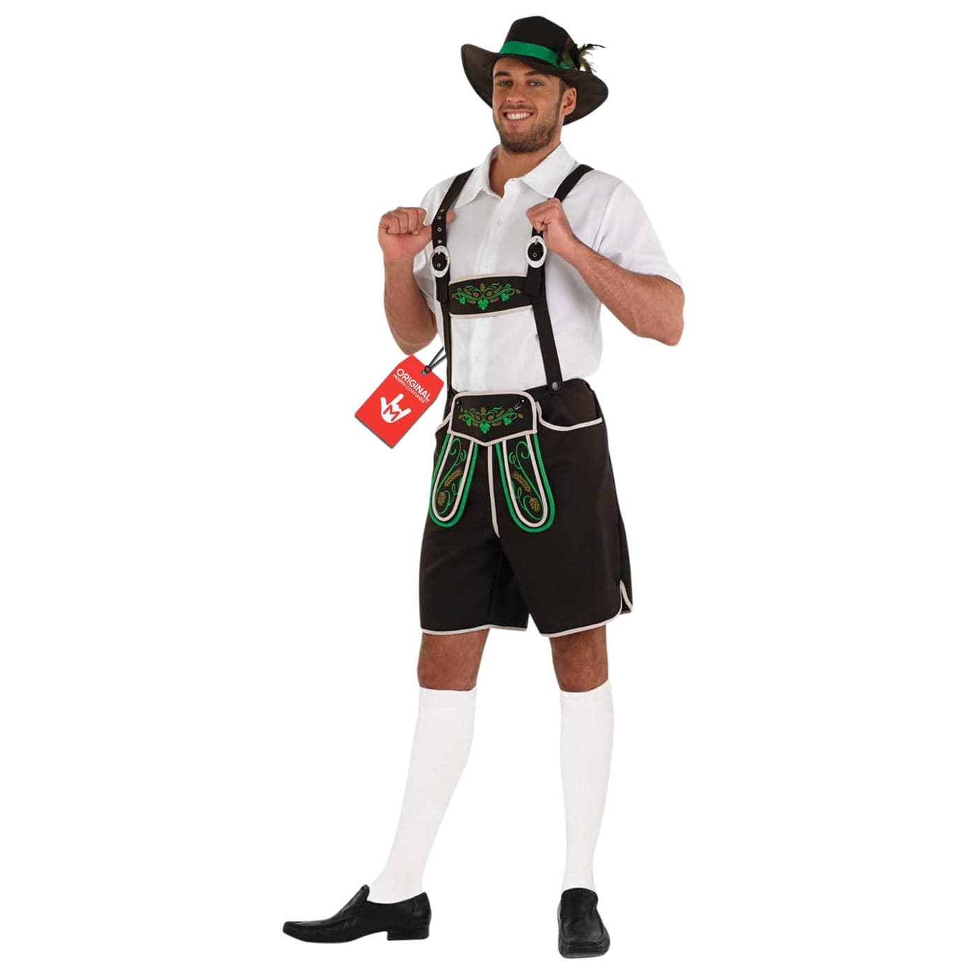 fun shack Mens Lederhosen Oktoberfest Costume German Outfit for Men Traditional Oktoberfest Attire Festive Wear Large