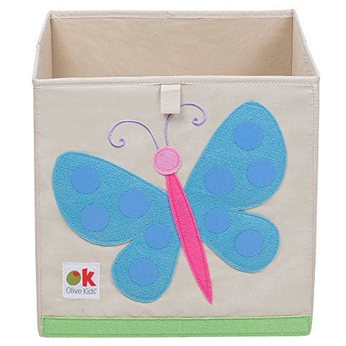 Wildkin Kids 13 Storage Cube Durable Organizer for Toys Books Art Supplies Butterflies