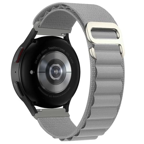 EDNITA 22mm SmartWatch Strap With Alpine Loop For Noise Colorfit Ultra/Oneplus 46mm/Samsung Galaxy Watch 3 45mm/Realme S/S Pro/ & With All 22mm Watches-Grey-Pack Of 1