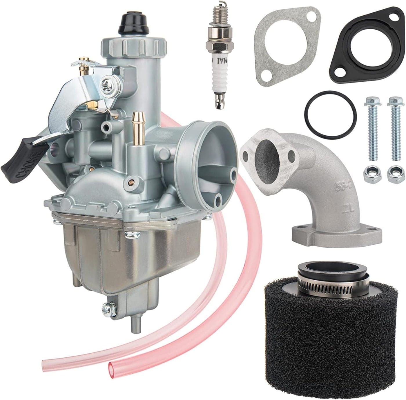 VM22 26mm Carburetor with Air Filter Intake for 110cc 125cc 140cc Dirt Bikes