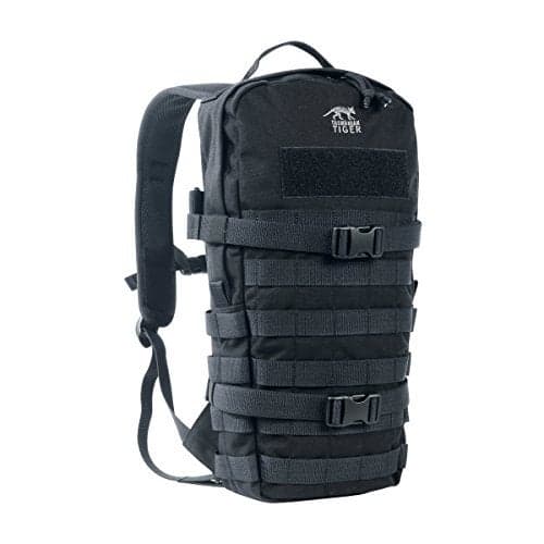 Tasmanian Tiger Essential Pack MKII Tactical Backpack - Molle System Equipped - Adjustable Sizing with 9-Liter Capacity, Black