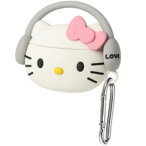 LATALI Cartoon Silicone Case Compatible with Apple AirPods Pro 2 Case Cover – Cute 3D Shockproof 360° Protective Skin Cover with Keychain | AirPods Pro 2nd Gen Case (Cool Kitty)