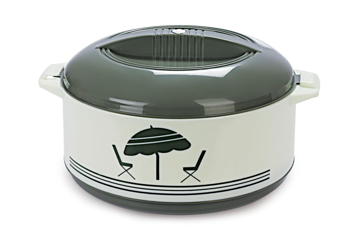 Cello Chef 2500 ML Insulated Food Server Casserole (Green, Stainless Steel)
