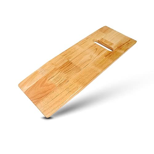 KosmoCare Transfer Board for Patient - Patient Slide Assist Device for Transferring Patient from Wheelchair to Bed - Wooden Sliding Transport Platform (24" x 8")