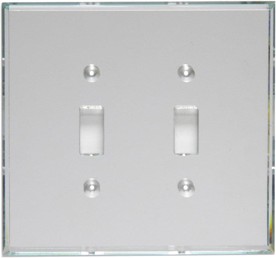 GlassAlike Double Switch Acrylic Mirror Plate