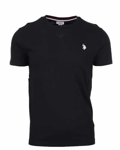 U.S. Polo Assn. Men's Crew Neck Small Pony T-Shirt, Black, XL