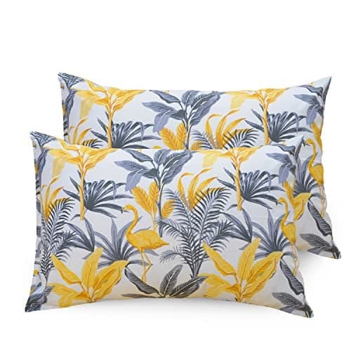 Huesland by Ahmedabad Cotton 144 TC Cotton Pillow Cases Set of 2 - Yellow