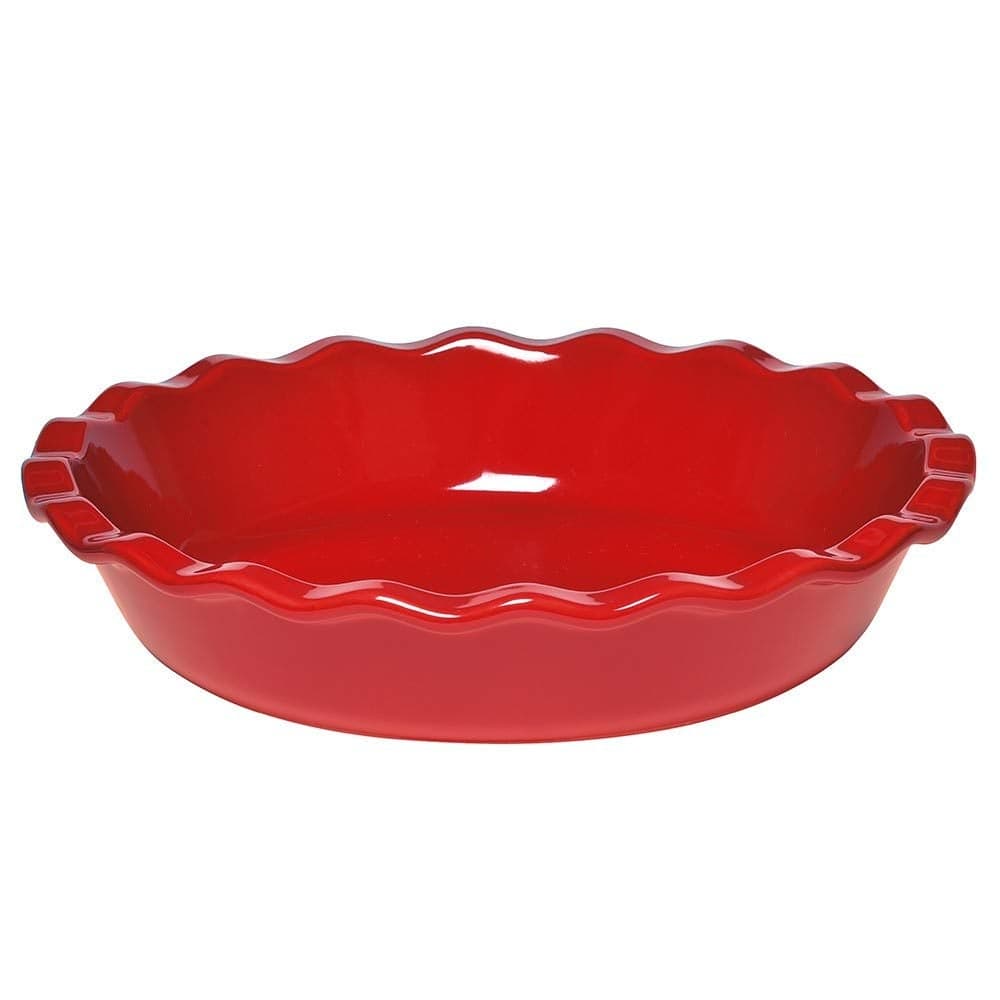 Emile Henry Pie Dish 9 Burgundy Red