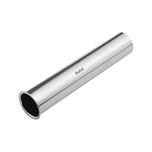 Ruhe® Bottle Trap Premium Grade Stainless Steel Pipe for Bathroom Basin | Kitchen Sink | 12 Inch Chrome Finish Bottle Trap Pipe For Drain Water Outlet