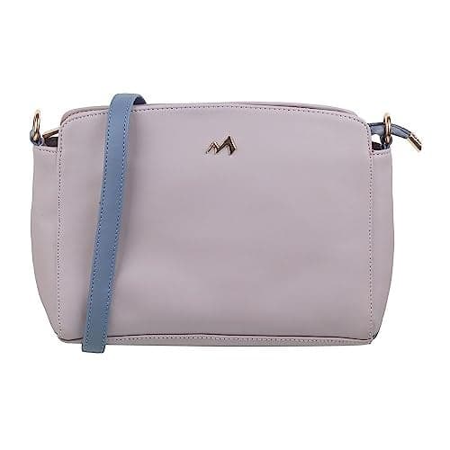 Metro Purple Faux Leather Premium Zipper Casual Sling Bag For Women