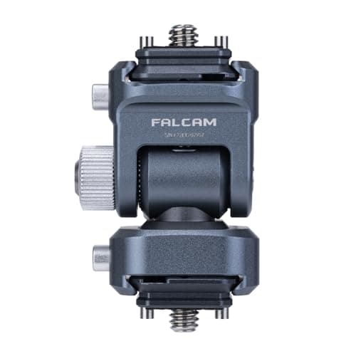 FALCAM Field Monitor Mount Holder Kit, Monitor Holder with 2-Pieces F22 Quick Release Plate, 360-Degree Swivel and 180-Degree Tilt Adjustable for 5" and 7" Monitor-2543