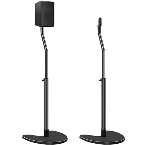 Mounting Dream Speaker Stands Pair Max 39 Height Adjustable Heavy Duty Base 11 lbs Capacity Each Set of 2 Universal Floor Stands