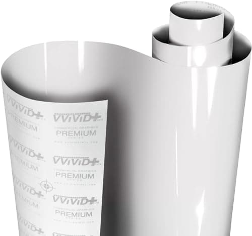 VViViD+ Premium Vinyl Wrap Film (1.49ft x 5ft, Gloss Suzuka Ice Grey)