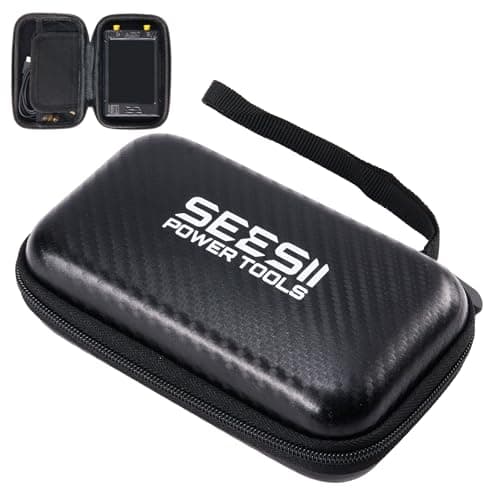 Seesii 4 Inch Protective Case for NanoVNA-H4 & TinySA Ultra: EVA Hard Shell Storage Pouch with Custom Foam for Antenna/Spectrum Analyzer, Waterproof Shockproof Design with Carry Strap