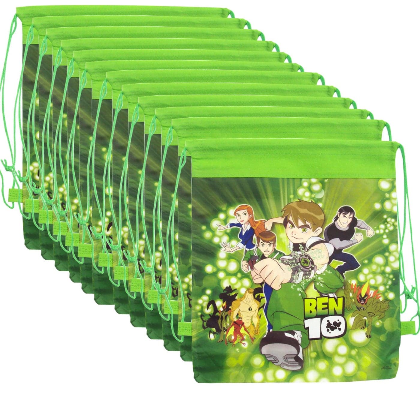 Asera 12 Pcs Ben 10 Dori Bag Haversack Bag Gift Bags for boys Birthday Return Gifts for Kids Ben10 theme party