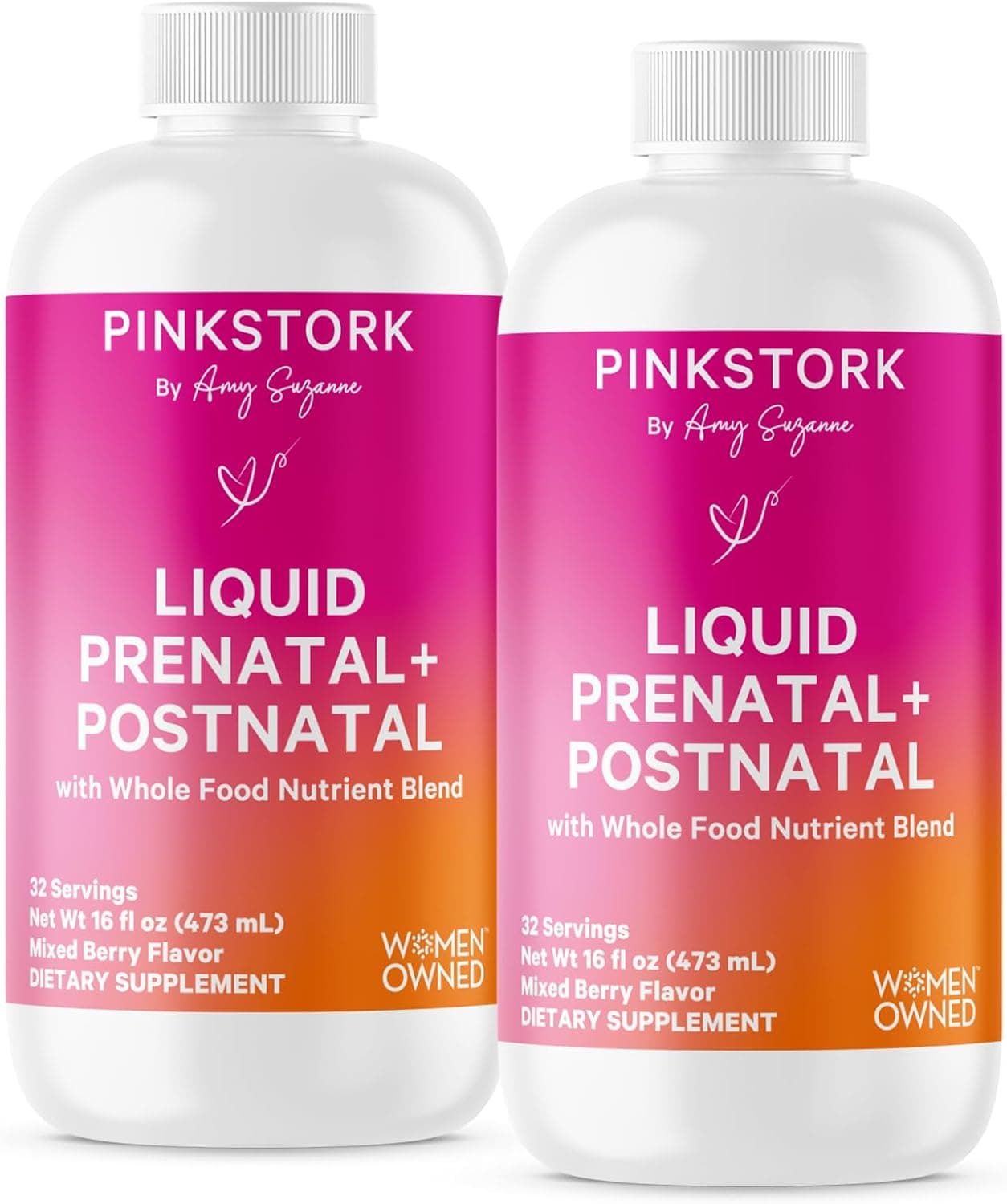 Liquid Prenatal + Postnatal Vitamins for Women - 2 Pack