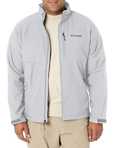 Columbia Men's big Ascender Softshell Water and Wind Resistant Jacket Outerwear, -Columbia Grey, 2X