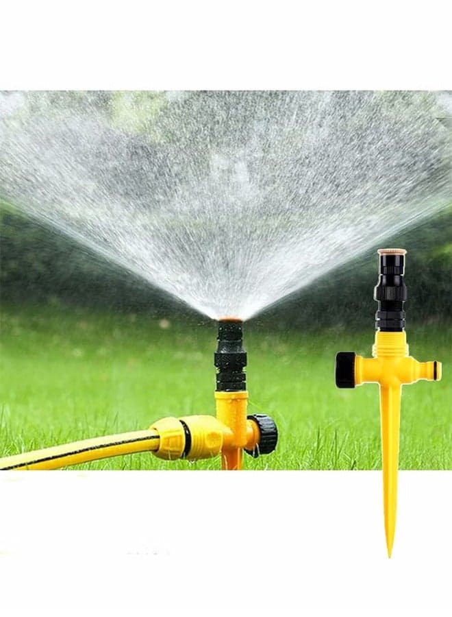 360° Rotation Auto Irrigation System, Multifunction-Adjustable Garden Sprinkler for Outdoor Grass Garden Yard Lawns, Automatic Garden Lawn Sprinkler Irrigation, 3 Adjustment 90°-180°-360°