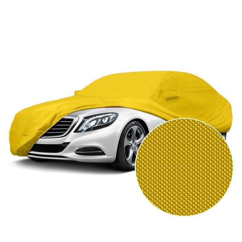 AEGIS A+ Total Protect Car Cover for TATA Punch | Anti Dust, 100% Water Resistant, Custom Fit, Multi-Layered, Elastic Grip, Buckle Hook with Mirror Pocket | (Gold)