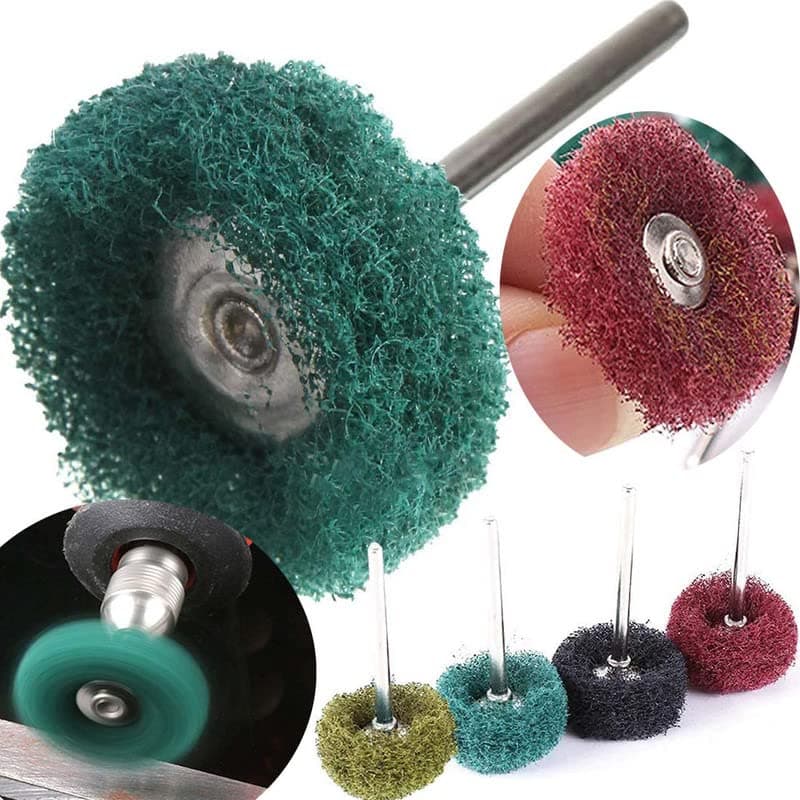 DIY Crafts Polishing Wheel Buffing Pad Brush Jewelry Metal MicroElectronic Accessories Rotary Tools Nylon Polishing Pads For Dremel Pack Of 12 Pcs Multi Colour