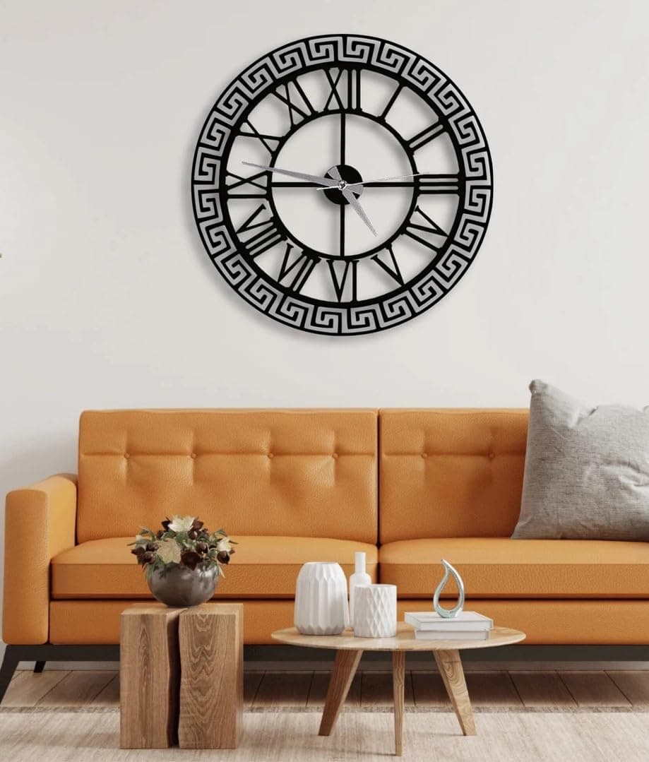 AVVIC MART Home Decoration European Peacock Analog Wall Clock Crystal Luxury Living Room Creative Personality Art, Metal, Blue, Birds (Style-20, 40CM)