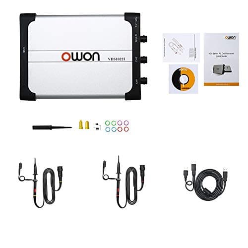 Owon VDS1022I USB PC Oscilloscope, MIT USB Isolation, 25 MHz