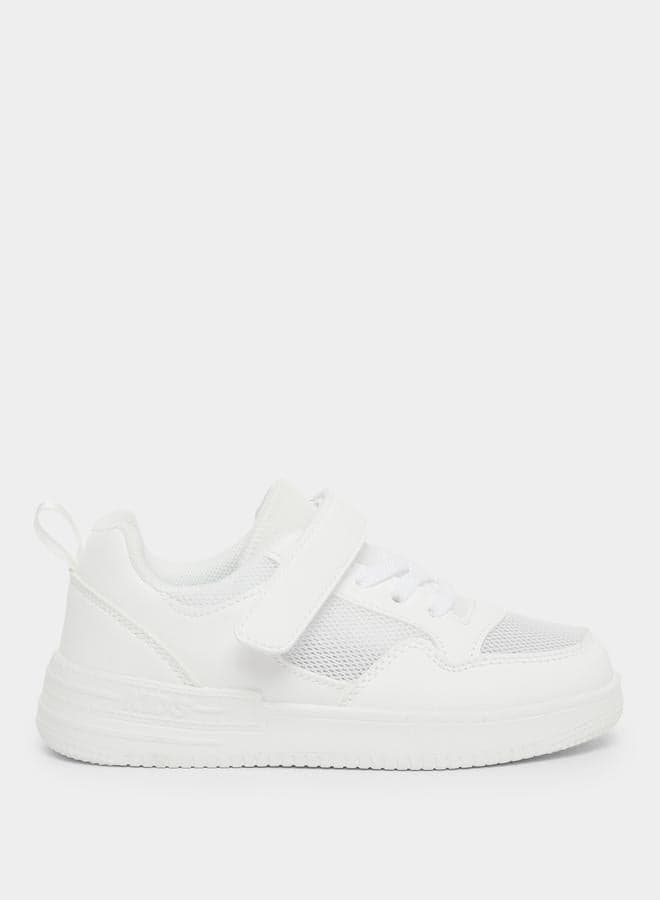 Textured Sneakers with Hook and Loop Closure — 29