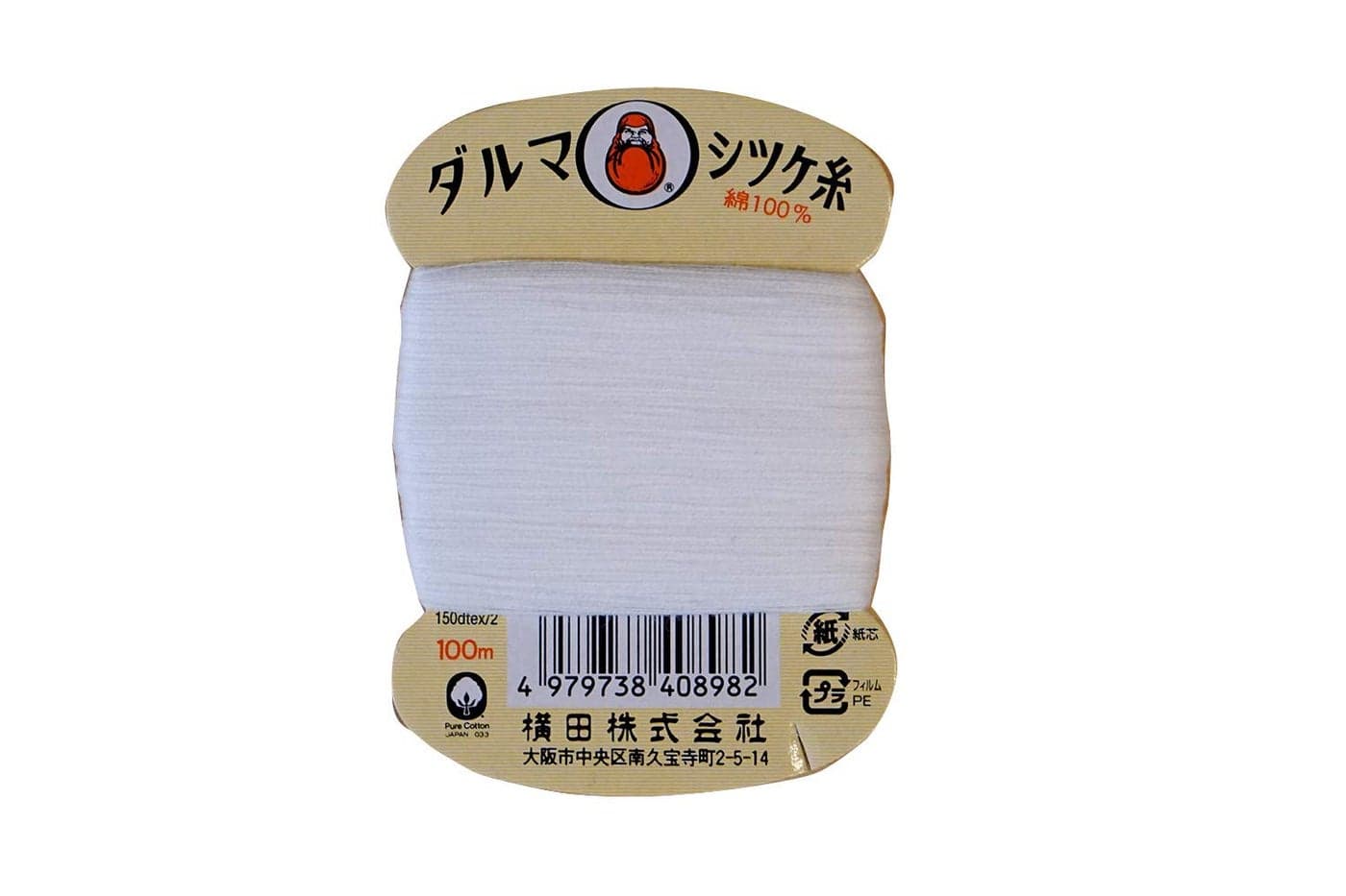 ( Width Tanaka) Dharma Cotton Kinkame Basting Thread Card Volume 60 No./100m