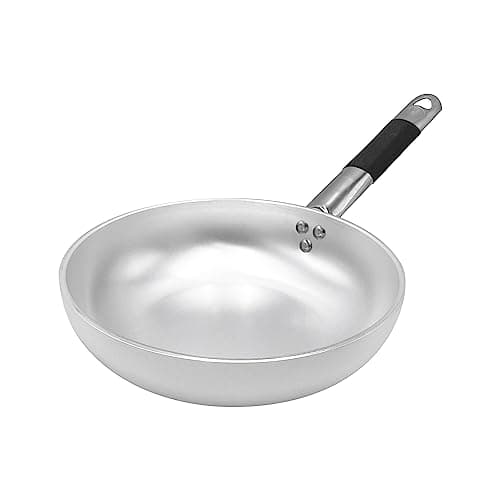 Pentole Agnelli Aluminium Blower Frying Pan 5 Mm. Thick with Cool Handle, Diameter 24 Cm.