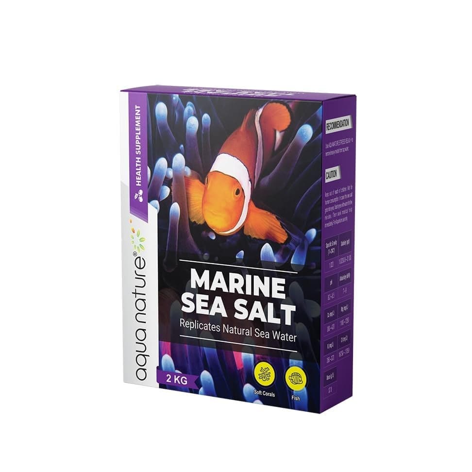 AquaNature® Marine Sea Salt for Fish Only Saltwater Aquarium (2kg)