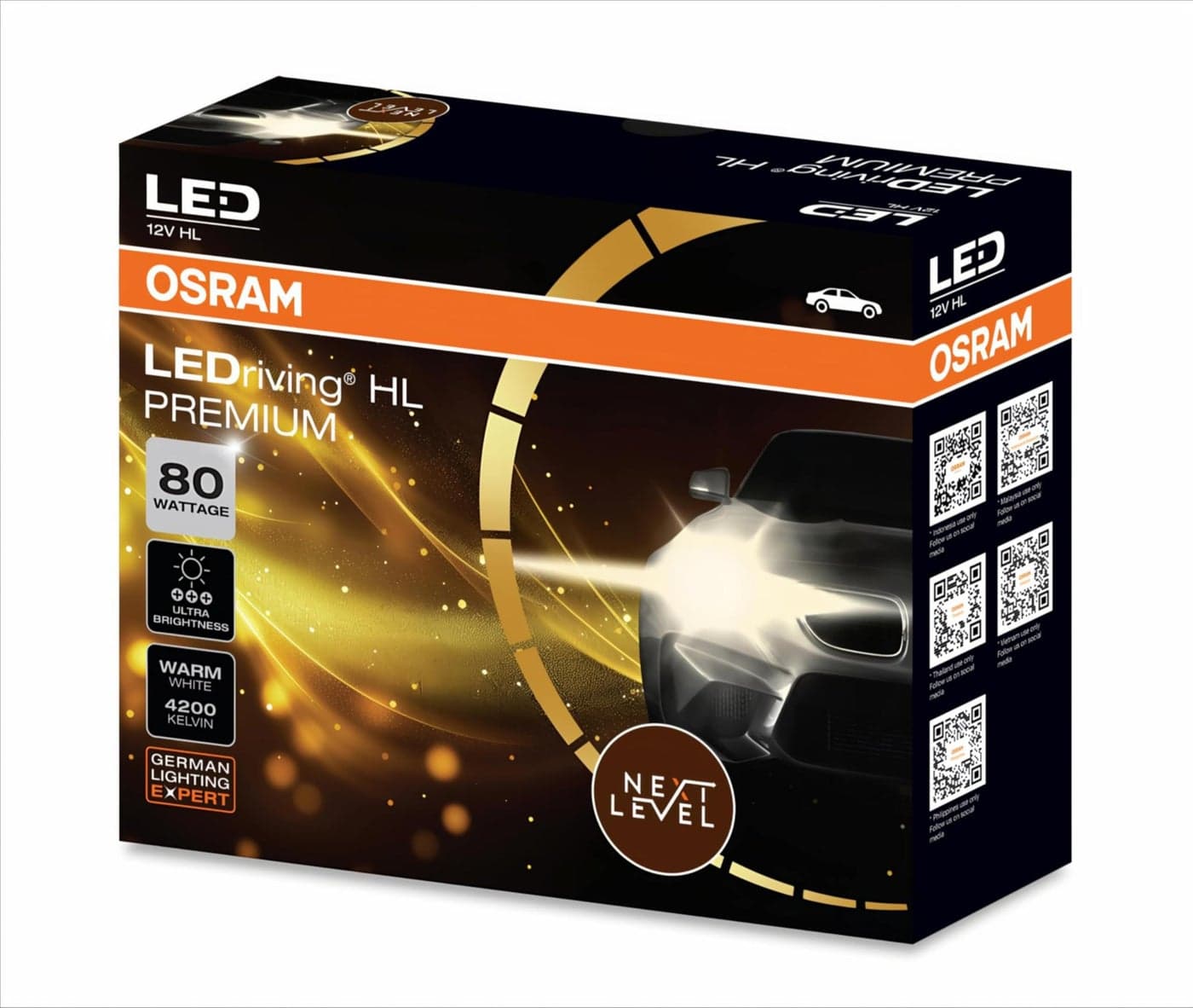 Osram LED HEADLIGHT FOR CAR H6204 COOL WHITE (H4/H19 12V 80W 6000K)