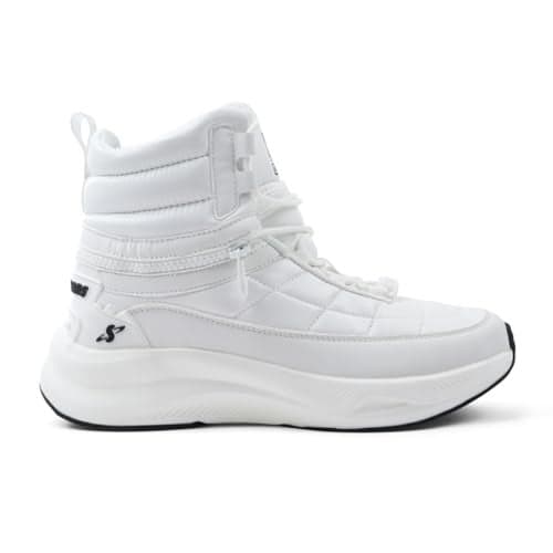 SOLETHREADS Mutant Sneakers for Men | Stylish & Fashionable| Comfortable|Walking Shoes| Lightweight Flexible| Skid-Resistant| Everyday |Casual Shoes for Men|White|UK 11
