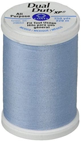 Coats Thread Zippers S9104350 Dual Duty XP General Purpose Thread 250Yard Baby Blue