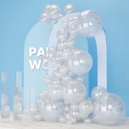 PartyWoo Clear Balloons 140pcs Different Sizes of 18 12 10 5 Inch Transparent Balloon Arch Kit for Graduation Wedding Baby Shower Bridal Shower Anniversary Birthday Party Decorations ClearY2