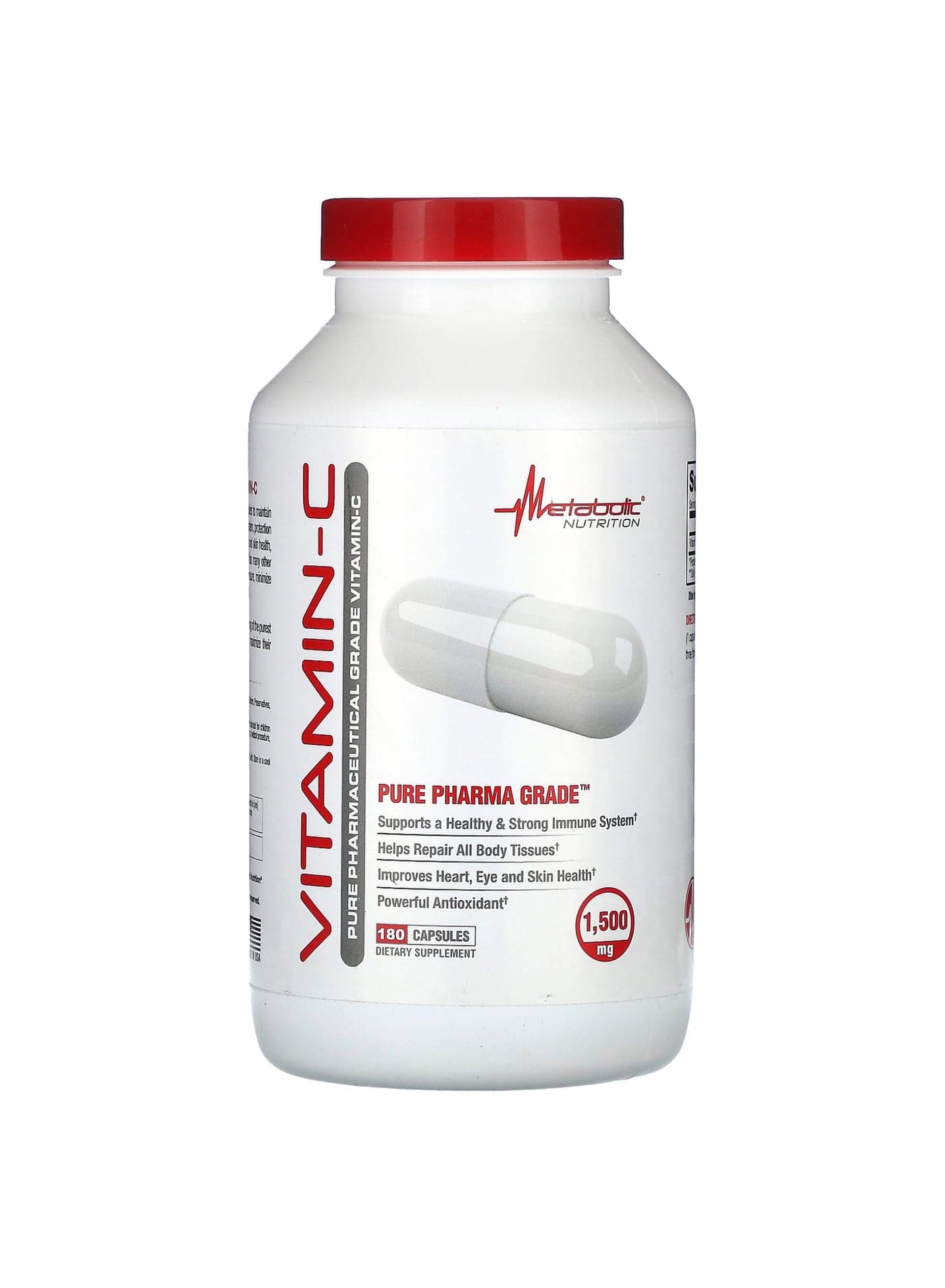 Vitamin-C, 180 Capsules (750 mg per Capsule)