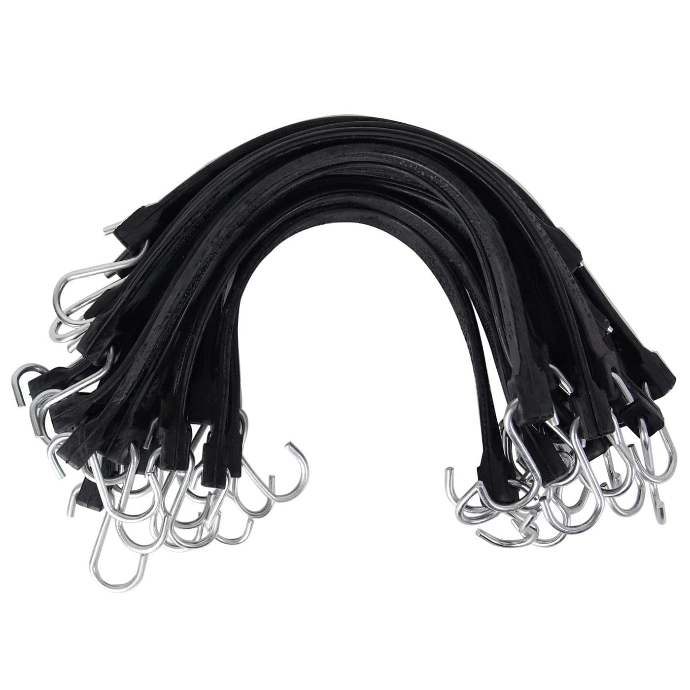 XSTRAP STANDARD 20 Pack 15 Adjustable Rubber Tarp Straps EPDM Bungee Cords with Hooks Ideal for Securing Tarps Canvases
